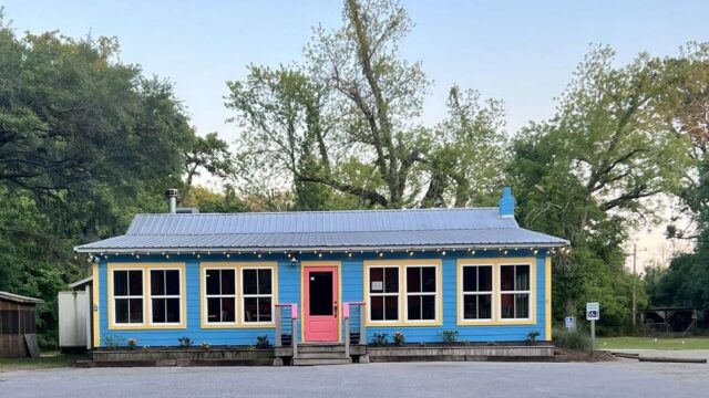 Street tacos and sushi rolls at Bluefin Cantina on Highway 174, Edisto Island