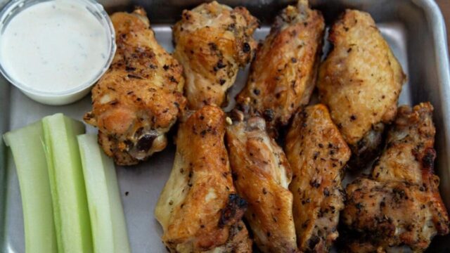 Hand-tossed pizza and wings from Crust Station on Jungle Road, Edisto Island