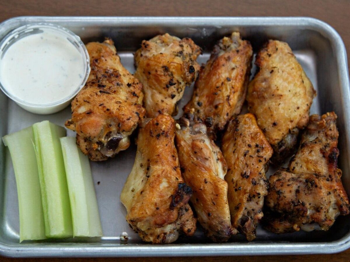 Hand-tossed pizza and wings from Crust Station on Jungle Road, Edisto Island