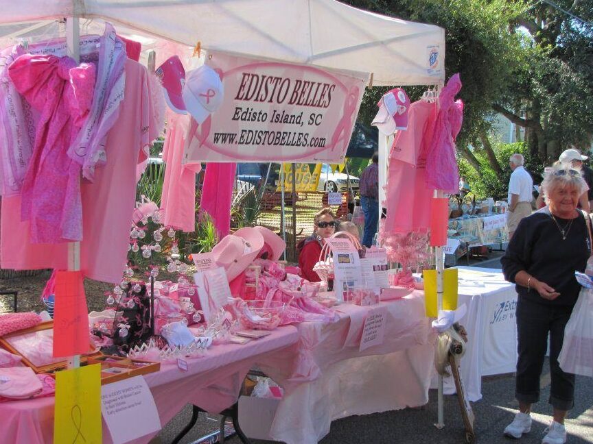 Vendor tent set up at the Edisto Beach Fall Festival