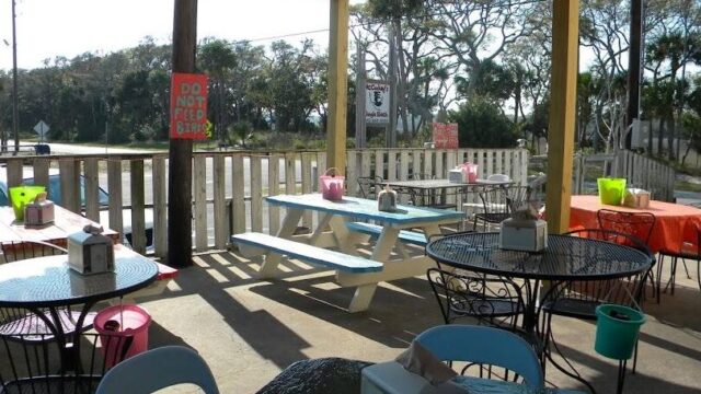 McConkey’s Jungle Shack open-air restaurant on Jungle Road, Edisto Island