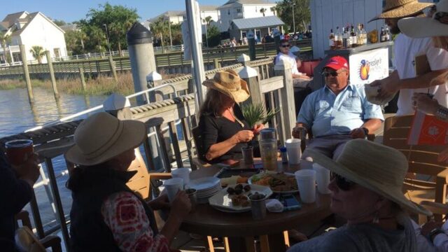 Pressley’s at the Marina waterfront restaurant on Big Bay Creek, Edisto Island