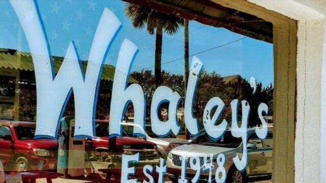 Whaley’s Restaurant and Bar, a former gas station on Myrtle Street, Edisto Island