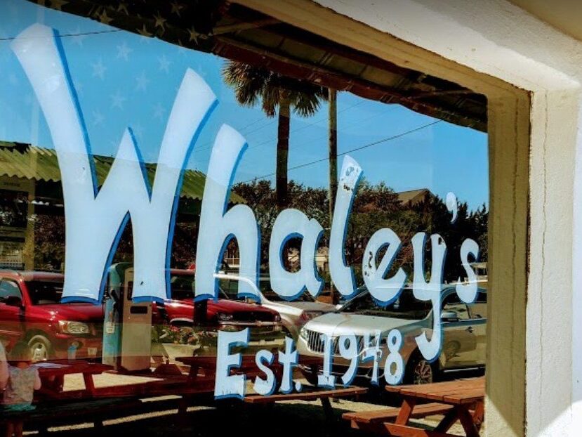 Whaley’s Restaurant and Bar, a former gas station on Myrtle Street, Edisto Island